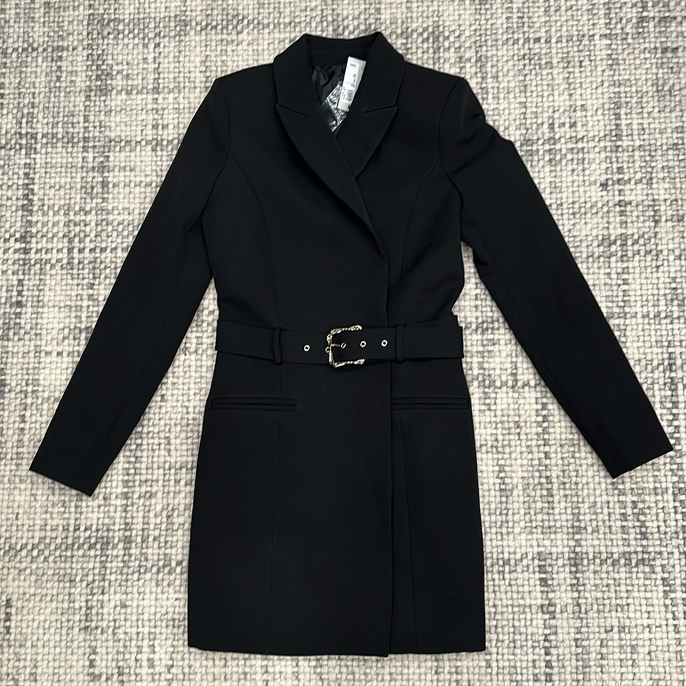 NWT River Island Belted Jacket - size 6, black